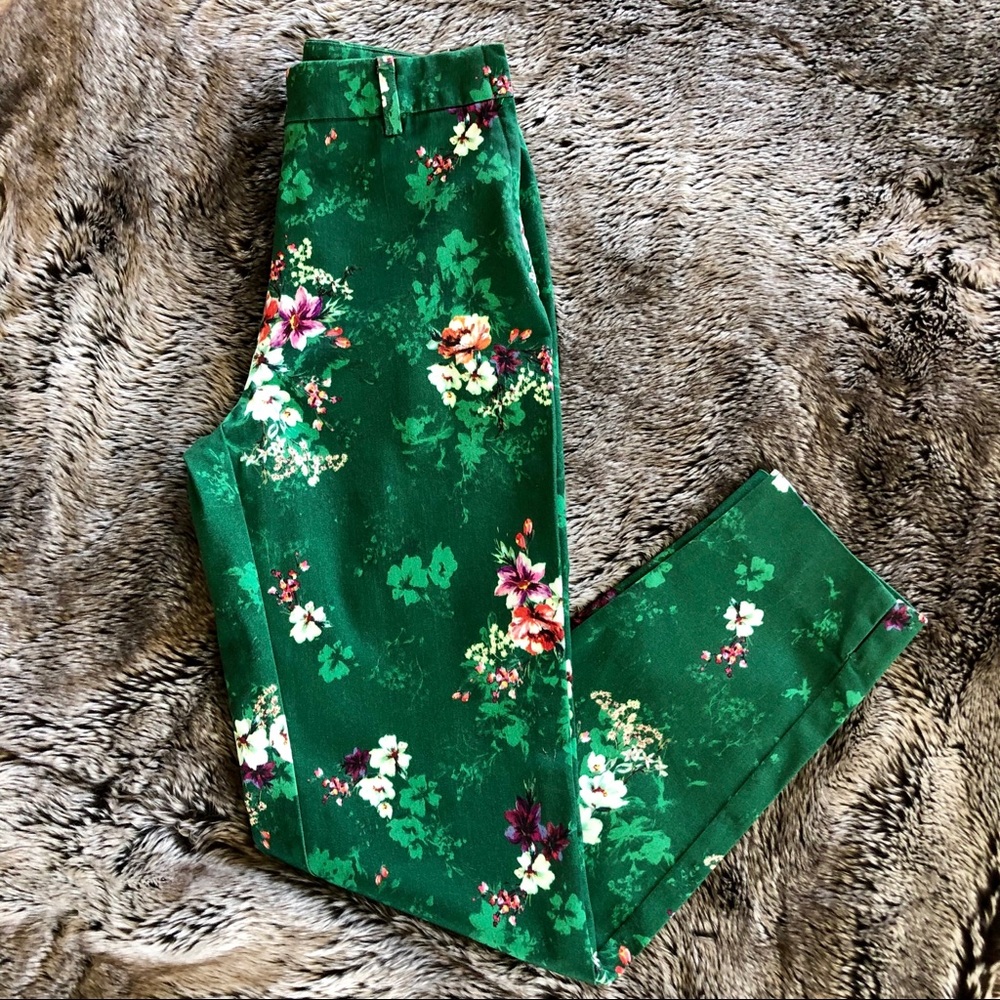 H&M Retro Slim Cropped Cigarette Pants Capris Sz 4